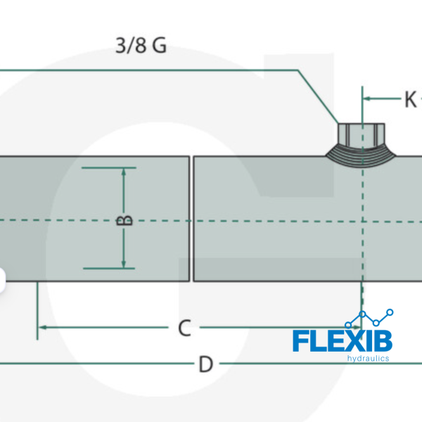 Hüdrosilinder 100/50/200mm Hüdrosilindrid Hüdrosilindrid