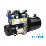 Mobiilne hüdrojaam 24V 2,2kW 1,6cm3 10L kahe + Solenoidklapi ja ujuva sektsiooniga 24V mobiilsed hüdrojaamad