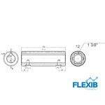 6 nuuti pto adapter 32mm võllile Hüdromootorite tarvikud Hüdromootorid
